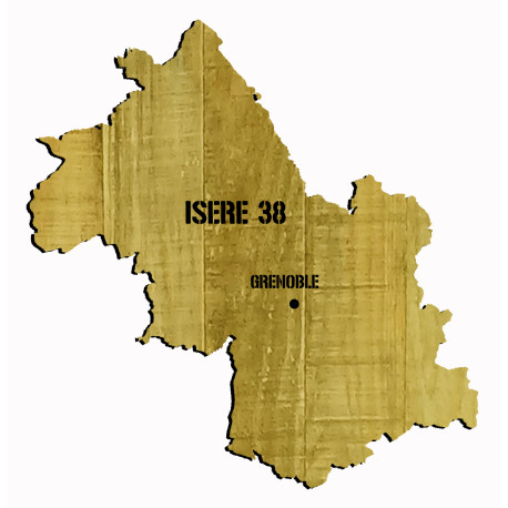 38 CARTE DE L'ISERE 38