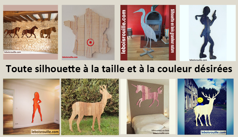 Silhouettes en bois grandeur nature